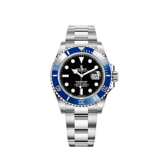 Submariner White Gold/Black+Blue