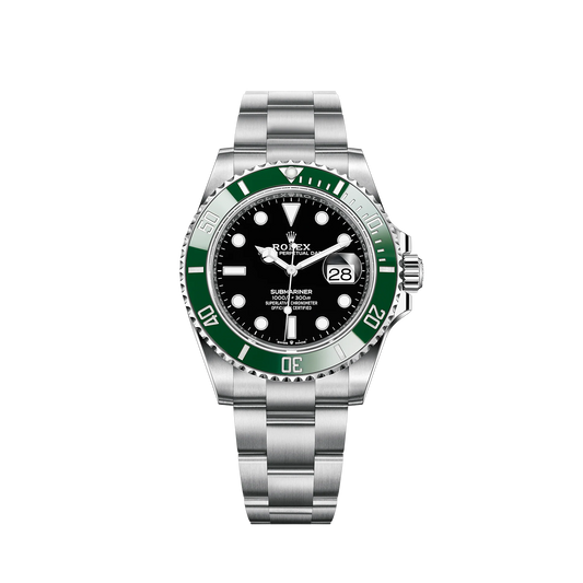 Submariner Steel/Black+Green “Kermit”