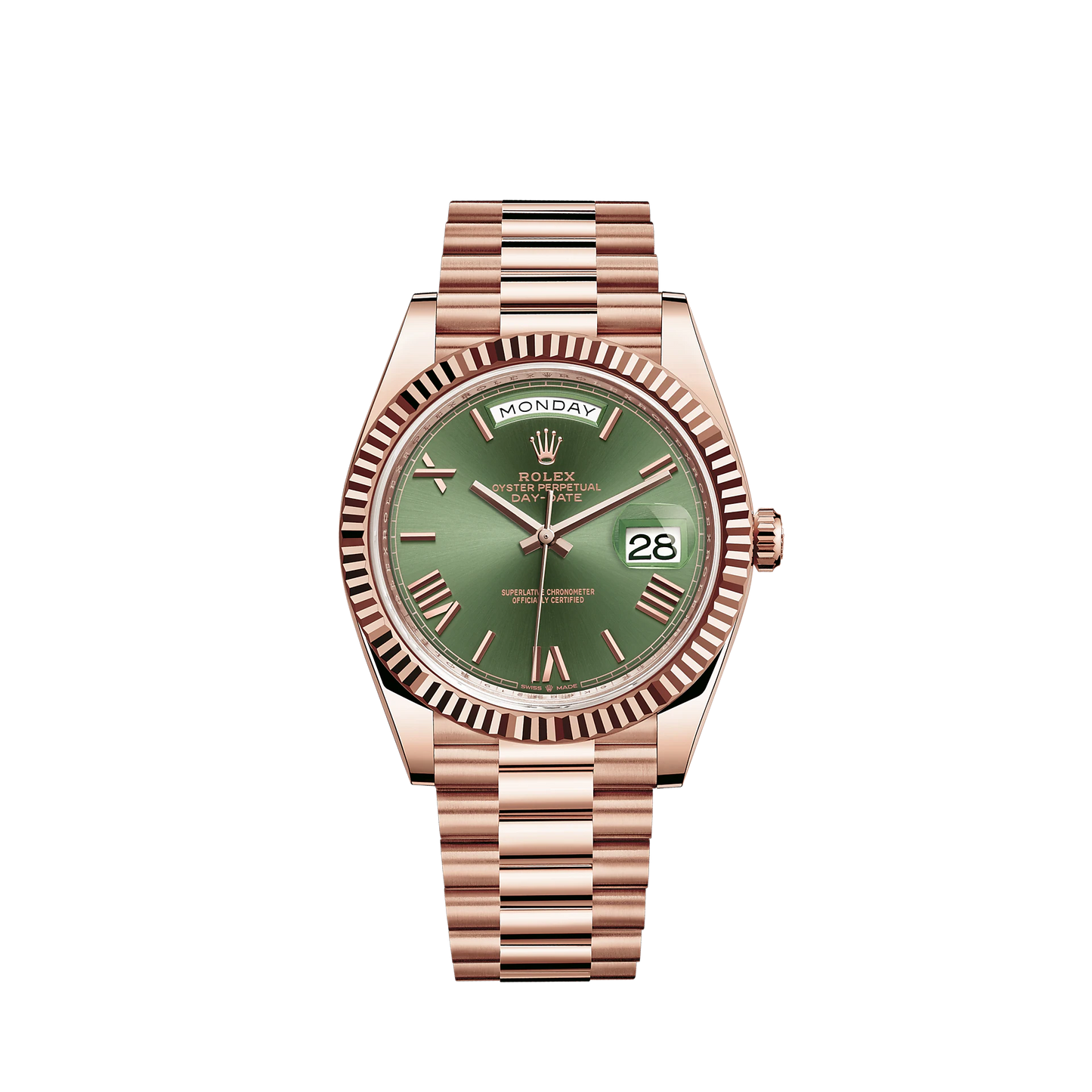 Day-Date 40 Everose/Olive Green